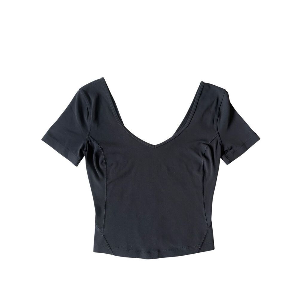 Lululemon Align T-shirt Tee  size S Black - Picture 3 of 8